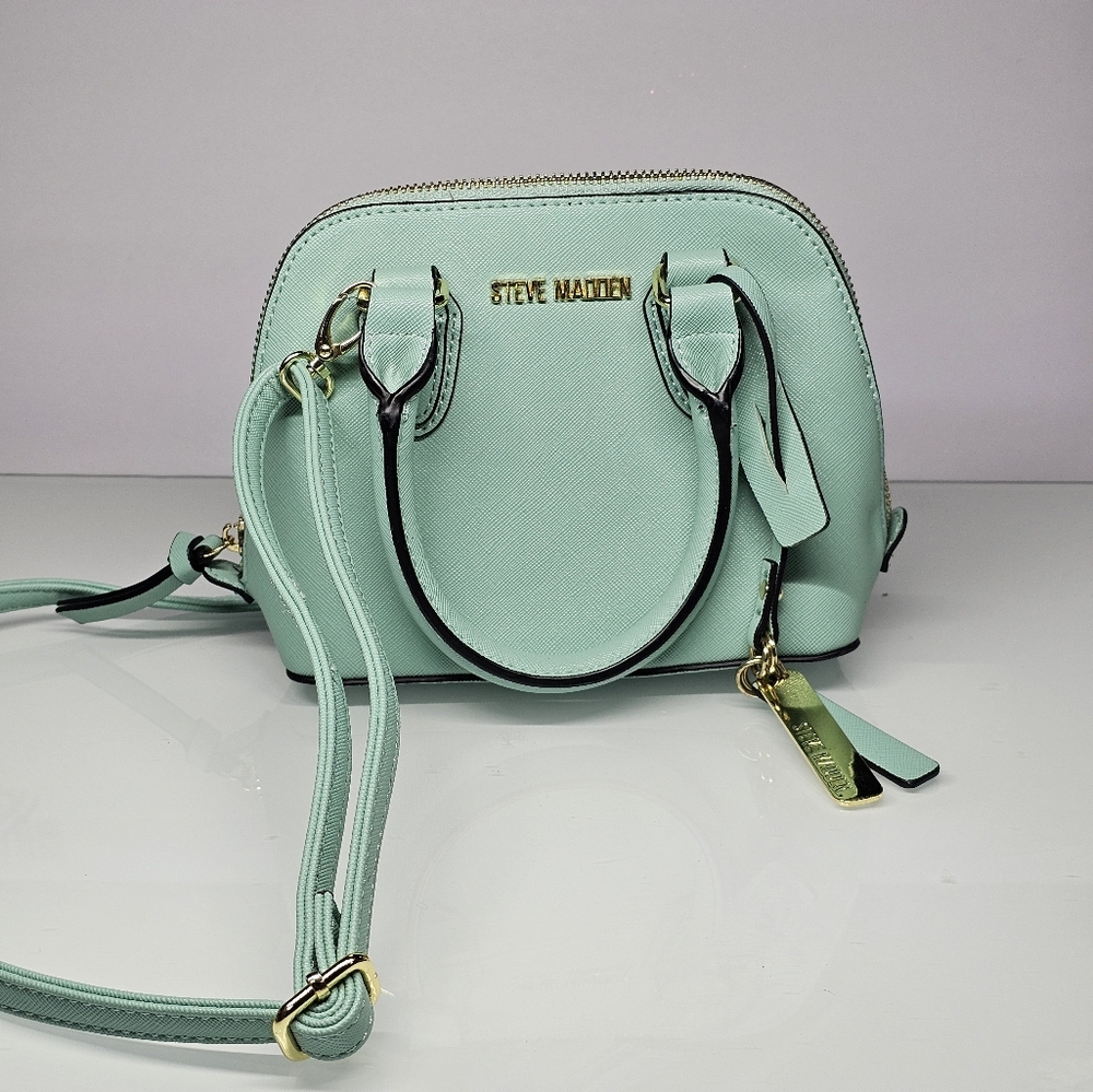 Steve Madden Seafoam Green Crossbody Bag with Adjustable Strap